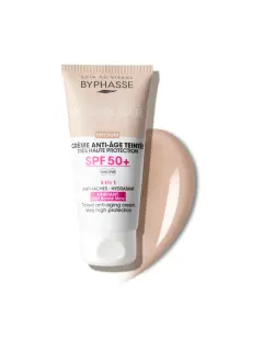 BYPHASSE ANTI-AGING TINTED FACIAL CREAM SPF 50+ 50ML