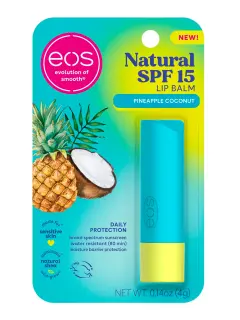EOS NATURAL SPF 15 LIP BALM PINEAPPLE COCONUT