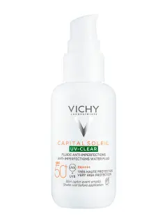 VICHY CAPITAL SOLEIL UV-CLEAR PROTECTOR SOLAR ANTI-IMPERFECCIONES FPS50 40ML