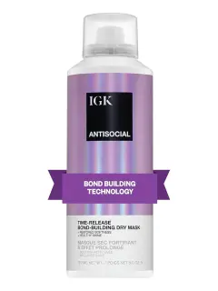 IGK ANTISOCIAL OVERNIGHT BOND BUILDING MASCARILLA CAPILAR SECA 147ML