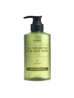 KUNDAL TEA TREE BIOTICTS ACNE BODY WASH APPLE GREEN TEA 500ML