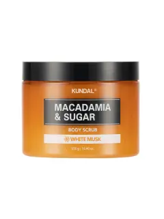 KUNDAL MACADAMIA & SUGAR BODY SCRUB WHITE MUSK 550G