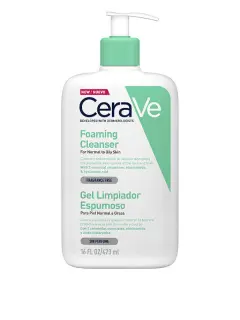 CERAVE GEL LIMPIADOR ESPUMOSO PARA EL ROSTRO 473ML