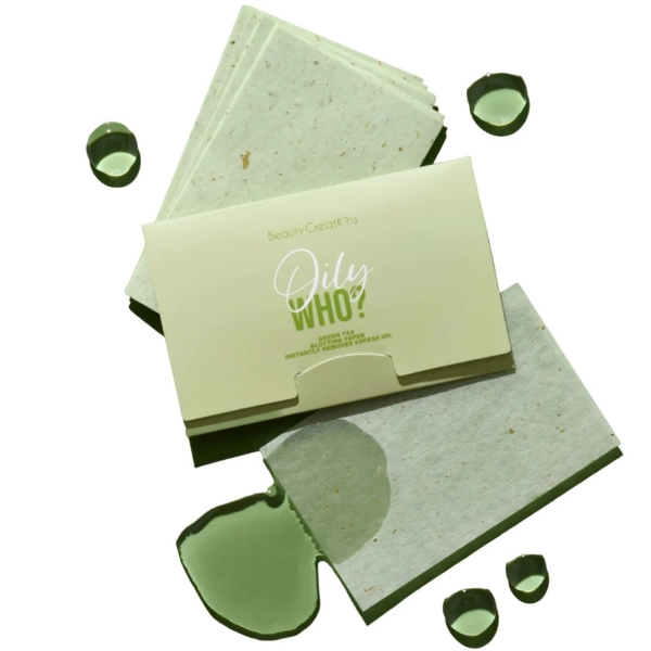 BEAUTY CREATIONS BLOTTING PAPER GREEN TEA OILY WHO?