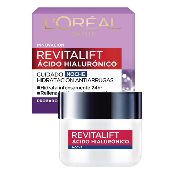 LOREAL CREMA REVITALIFT ACIDO HIALURONICO NOCHE 50ML