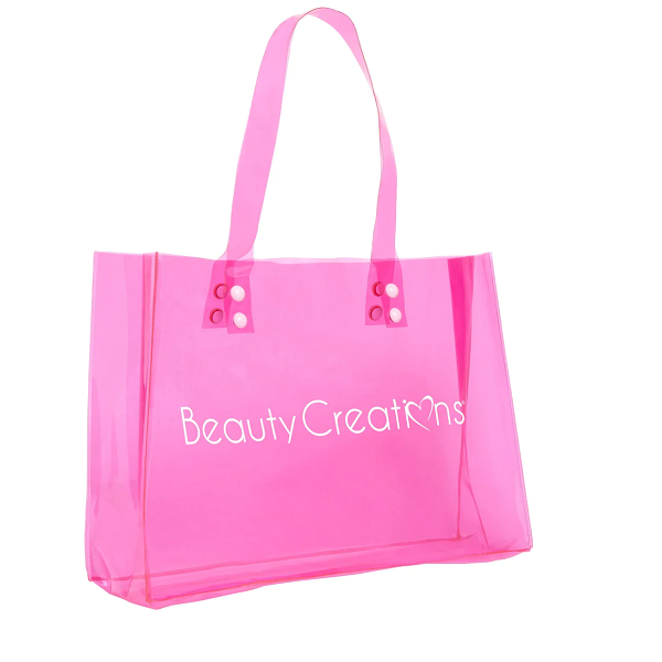 BEAUTY CREATIONS PVC PINK TOTE BAG