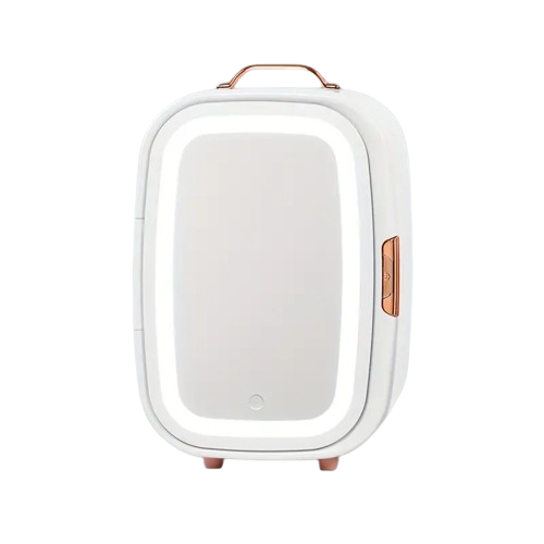 MINI REFRIGERADOR CON ESPEJO LED