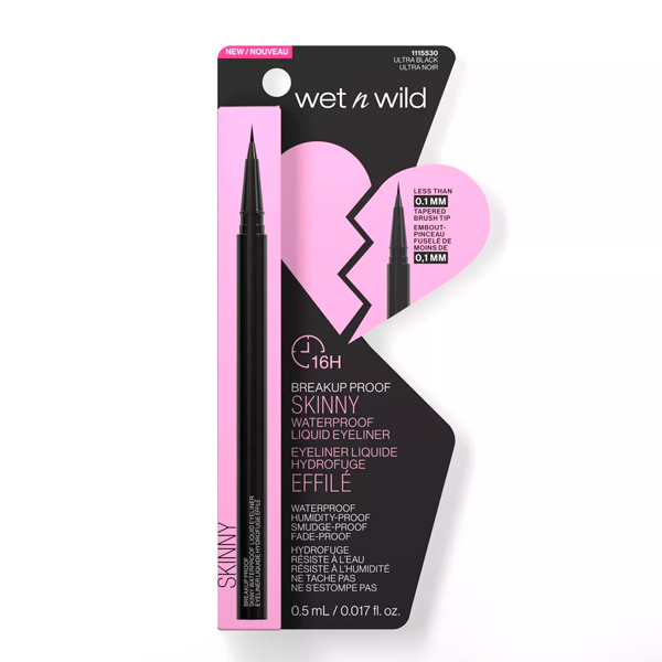 WET N WILD MEGA LAST BREAKUP PROOF LIQUID EYELINER, DELINEADOR DE OJOS EN LÁPIZ NEGRO 0.5ML