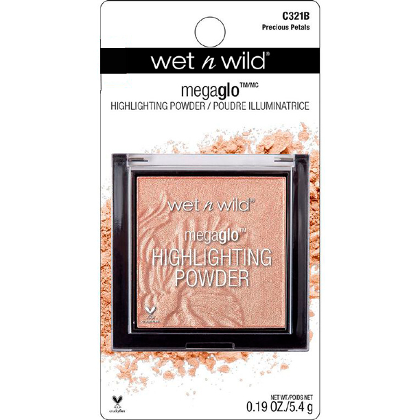WET N WILD MEGAGLO HIGHLIGHTING POWDER PRECIOUS PETALS 5.4G