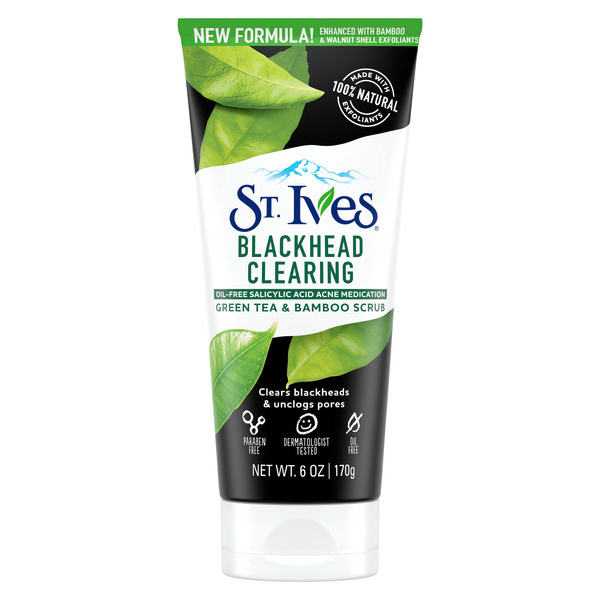 ST. IVES BLACKHEAD CLEARING FACE SCRUB TÉ VERDE 170G