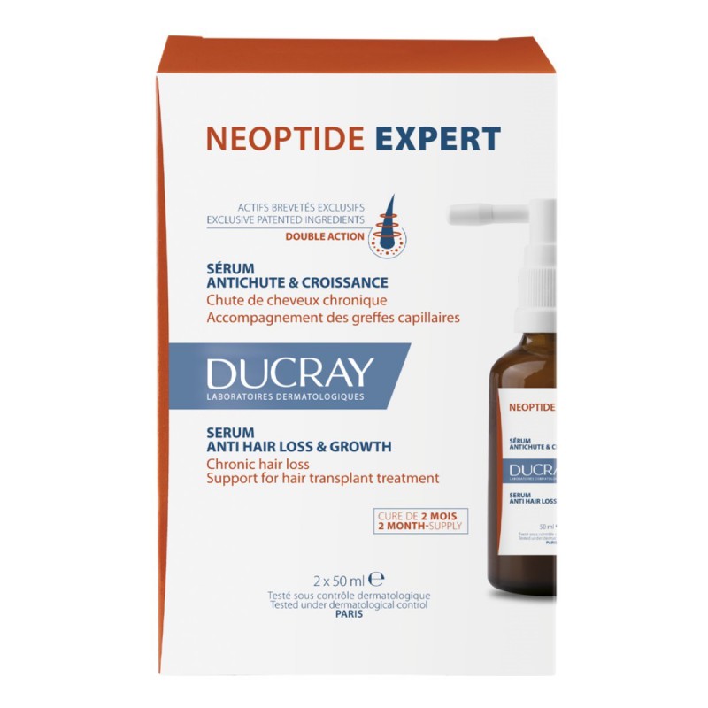 DUCRAY NEOPTIDE EXPERTSÉRUM ANTICAÍDA Y PARA EL CRECIMIENTO DEL CABELLO X2 50ML