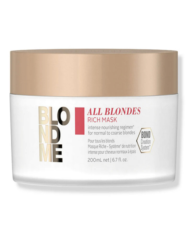 SCHWARZKOPF BLONDME MASCARILLA ENRIQUECIDA PARA TODO TIPO DE RUBIOS 200ML