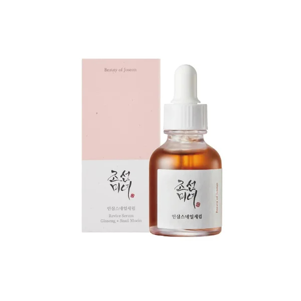 BEAUTY OF JOSEON CON GINSENG Y MUCINA DE CARACOL SUERO REVITALIZANTE 30ML