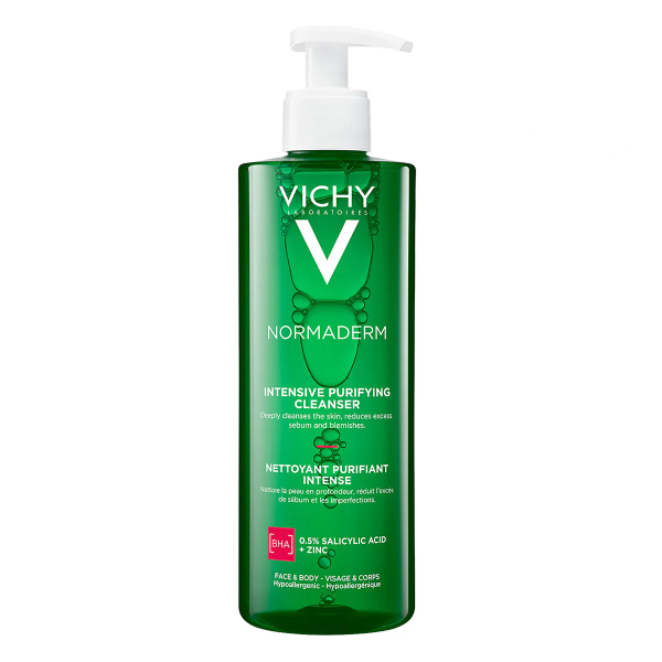 VICHY NORMADERM PHYTOSOLUTION GEL LIMPIADOR PARA PIEL GRASA CON TENDENCIA ACNEICA 400ML