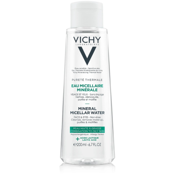 VICHY AGUA MICELAR PURETÉ THERMALE PARA PIELES MIXTAS A GRASAS 200ML