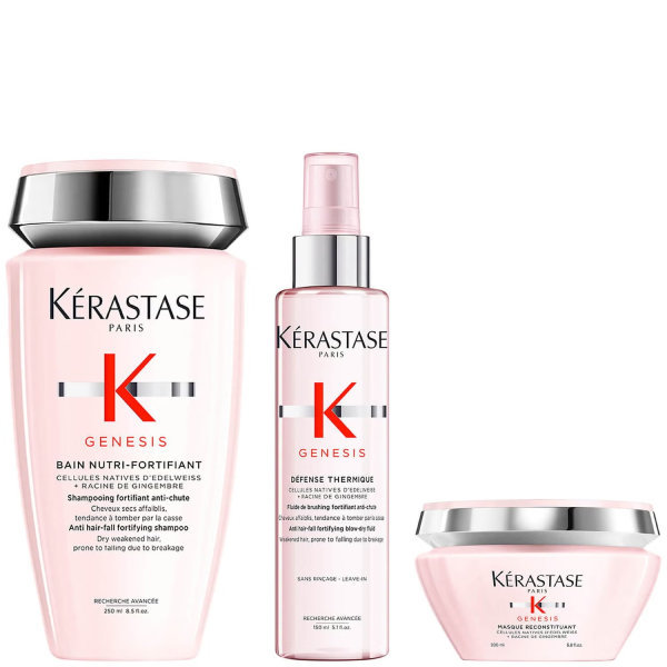 KÉRASTASE TRÍO GENESIS PARA CABELLO GRUESO Y SECO Y EL CONTROL DE CAIDA