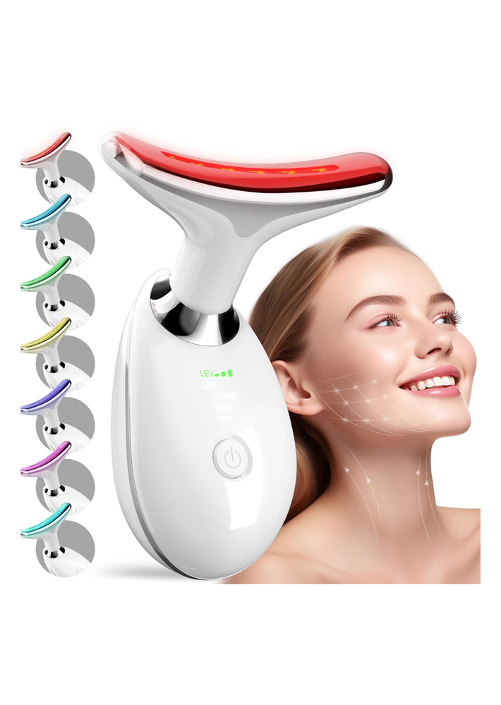 VARITA DE TERAPIA DE LUZ LED FACIAL DE 7 COLORES Y MASAJEADOR PARA EL CUIDADO DE LA PIEL - Imagen 2