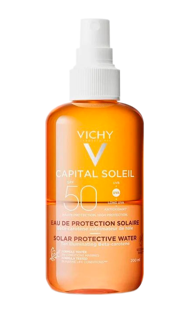 VICHY CAPITAL SOLEIL AGUA DE PROTECCIÓN SOLAR SPF50 200ML