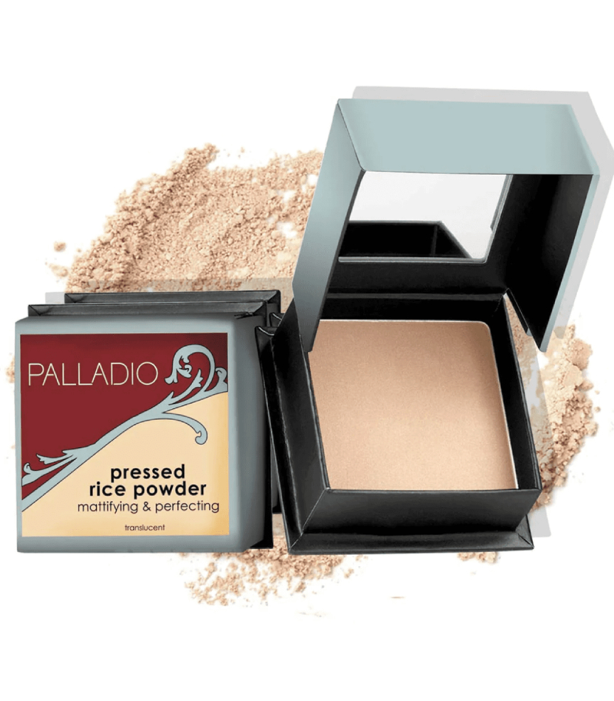 PALLADIO POLVO DE ARROZ PRENSADO CON FIJACIÓN DE MAQUILLAJE MATIFICANTE 7.25G