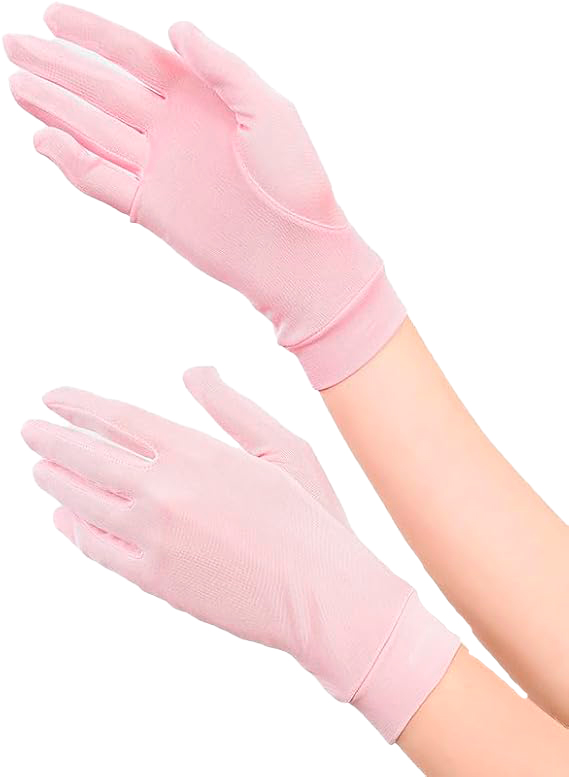 ZEEREE GUANTES DE SEDA PURA PARA MUJER PARA DORMIR