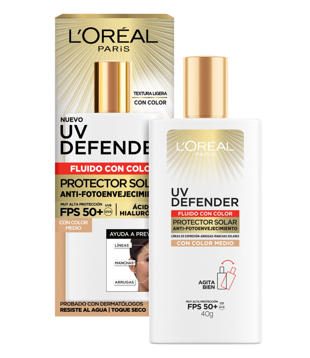 LOREAL PARIS PROTECTOR SOLAR DIARIO UV DEFENDER FPS 50+ 40GR
