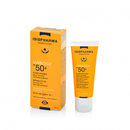 ISISPHARMA UVEBLOCK FLUIDO INVISIBLE FPS50+ 40ML - Imagen 2