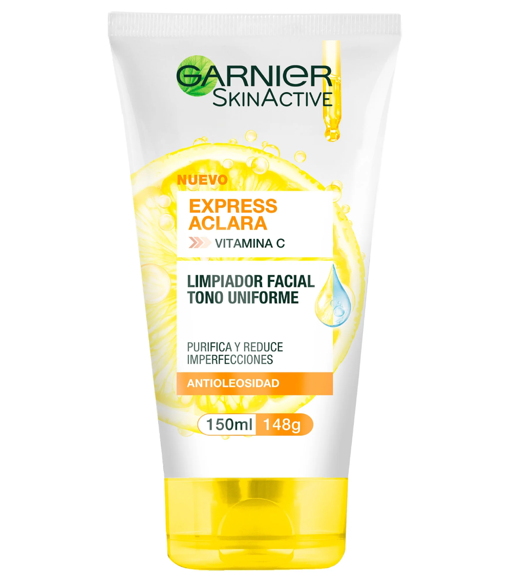 GARNIER LIMPIADOR FACIAL CON VITAMINA C 150ML