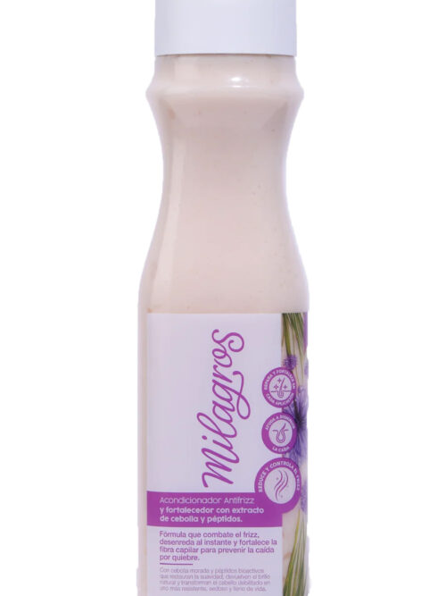 MILAGROS ACONDICIONADOR ANTIFRIZZ Y FORTALECEDOR CON EXTRACTO DE CEBOLLA 450ML