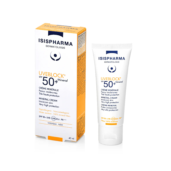 ISISPHARMA UVEBLOCK FPS50+ MINERAL INVISIBLE, PROTECTOR SOLAR 40ML - Imagen 2