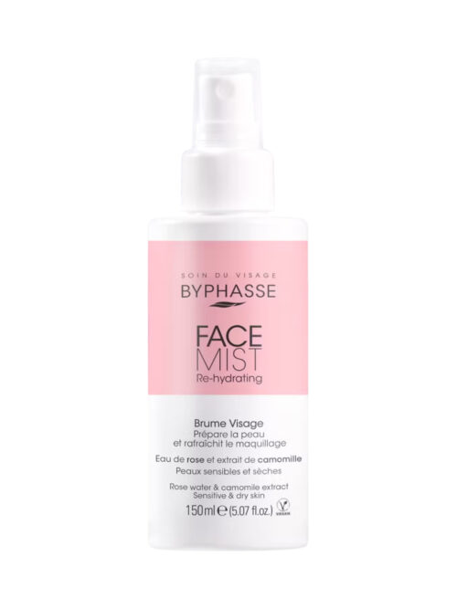 BYPHASSE BRUMA FACIAL FACE MIST RE-HYDRATING PIELES SECAS Y SENSIBLES 150ML
