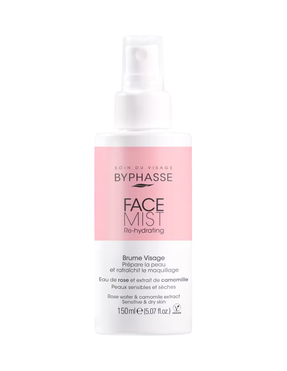 BYPHASSE BRUMA FACIAL FACE MIST RE-HYDRATING PIELES SECAS Y SENSIBLES 150ML