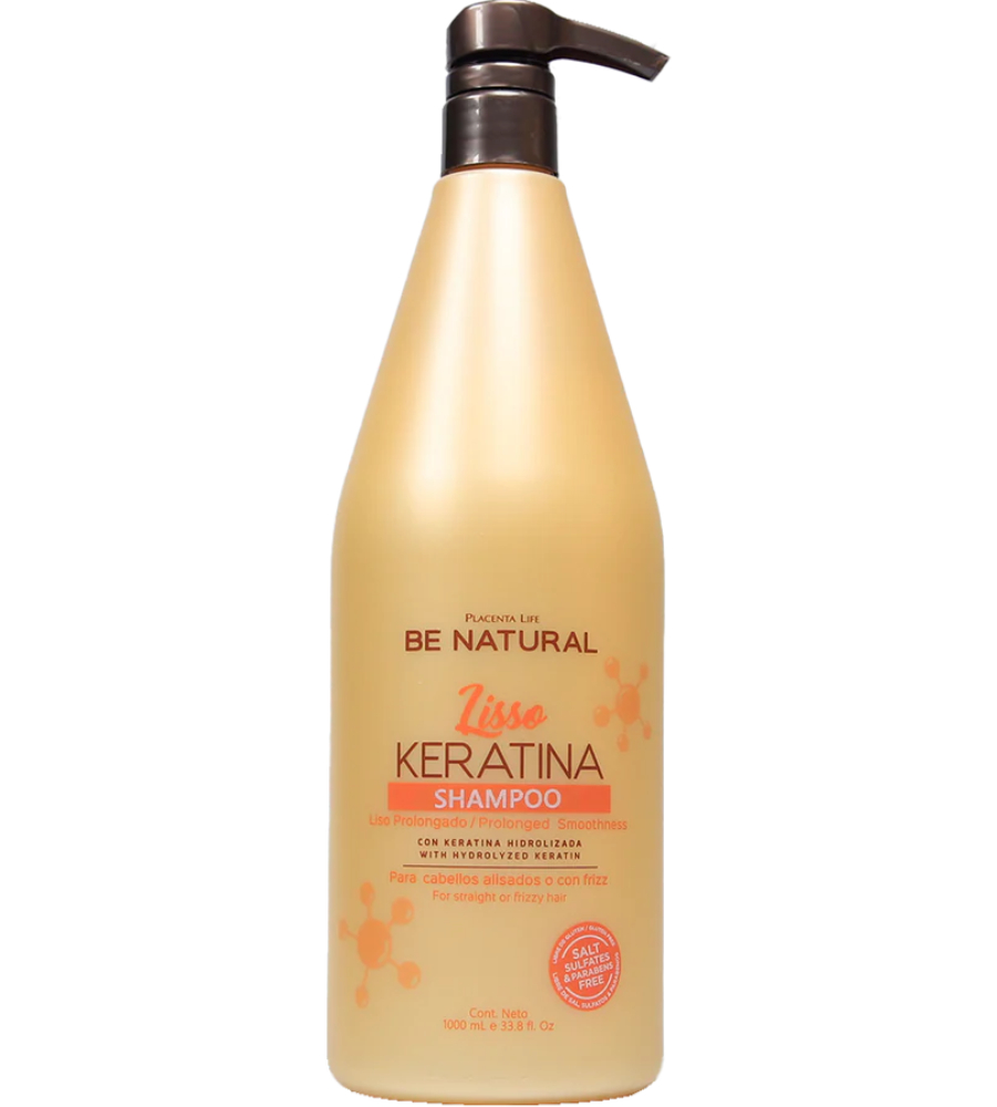 BE NATURAL LISSO KERATINA SHAMPOO 1LT