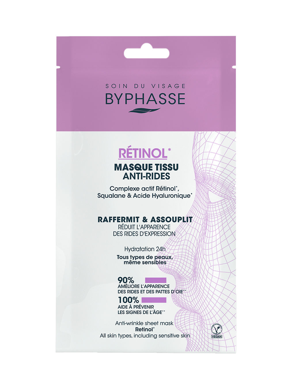 BYPHASSE MASCARILLA TISSU ANTIARRUGAS RETINOL SKIN BOOSTER 18ML