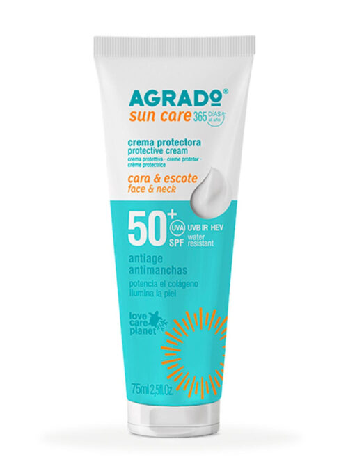 AGRADO PROTECTOR SOLAR FACIAL ANTI MANCHAS SPF50+ 75ML