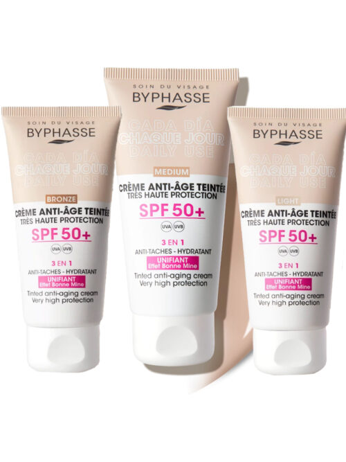 BYPHASSE ANTI-AGING TINTED FACIAL CREAM SPF 50+ 50ML