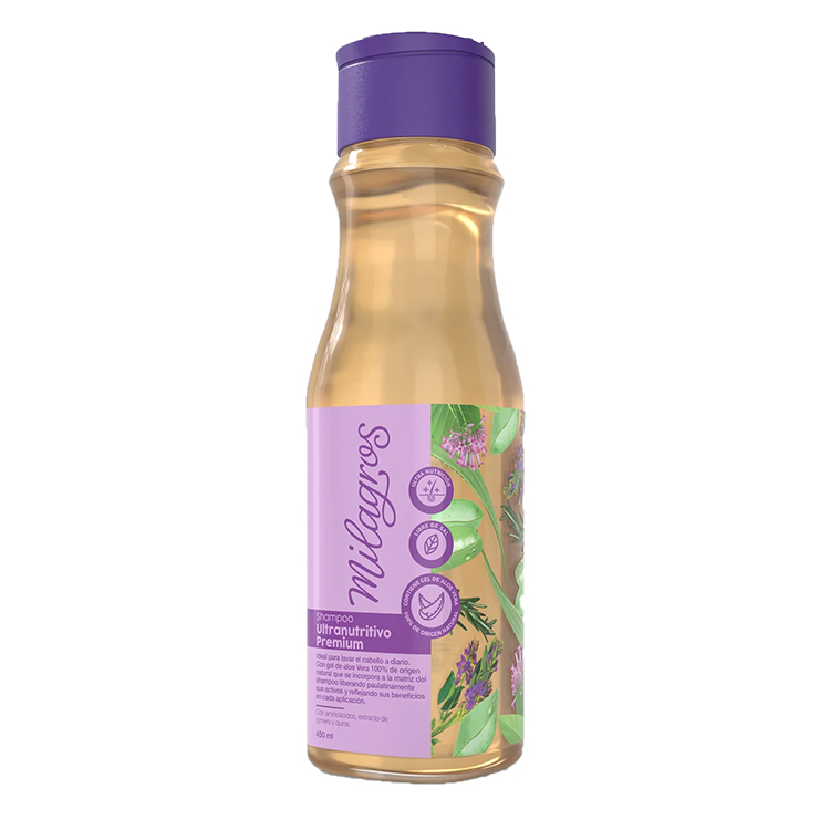 MILAGROS SHAMPOO ULTRANUTRITIVO PREMIUM 450ML