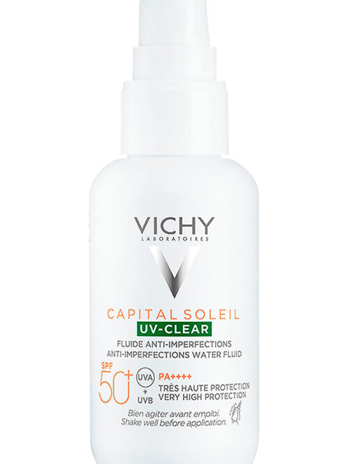 VICHY CAPITAL SOLEIL UV-CLEAR PROTECTOR SOLAR ANTI-IMPERFECCIONES FPS50 40ML