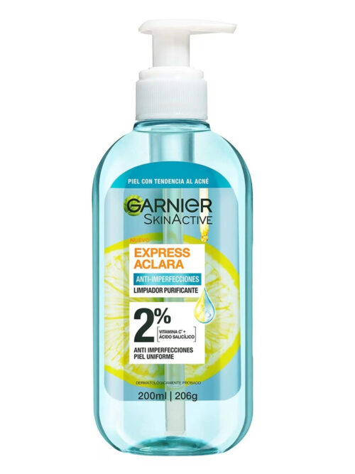 GARNIER SKINACTIVE EXPRESS GEL DE LIMPIEZA ANTI IMPERFECCIONES 200ML