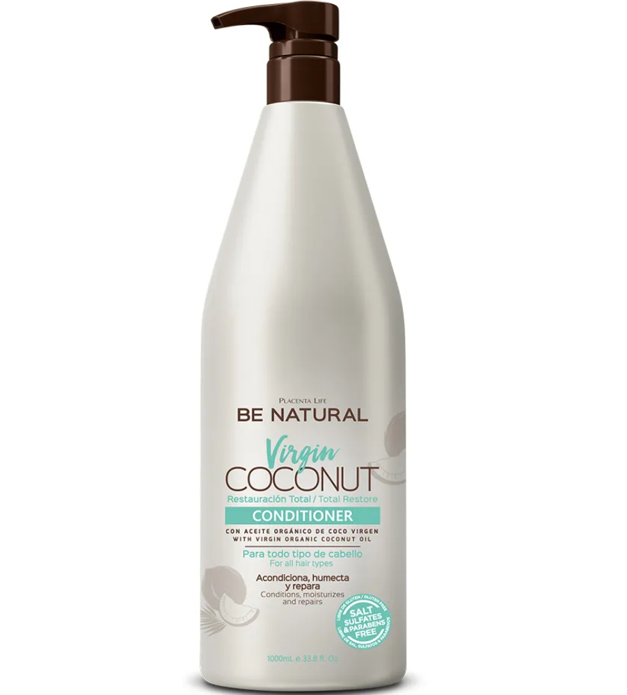 BE NATURAL VIRGIN COCONUT ACONDICIONADOR 1LT
