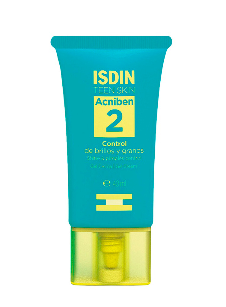 ISDIN ACNIBEN TEEN SKIN GEL CREMA CONTROL DE BRILLOS Y GRANOS DE 40ML