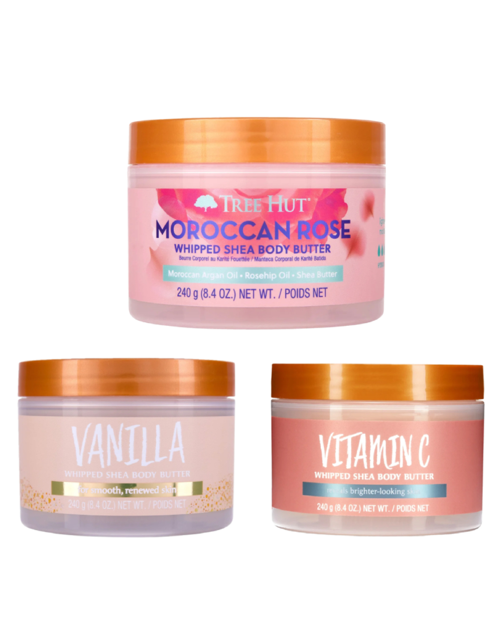 TREE HUT MOROCCAN ROSE WHIPPED BODY BUTTER 240G