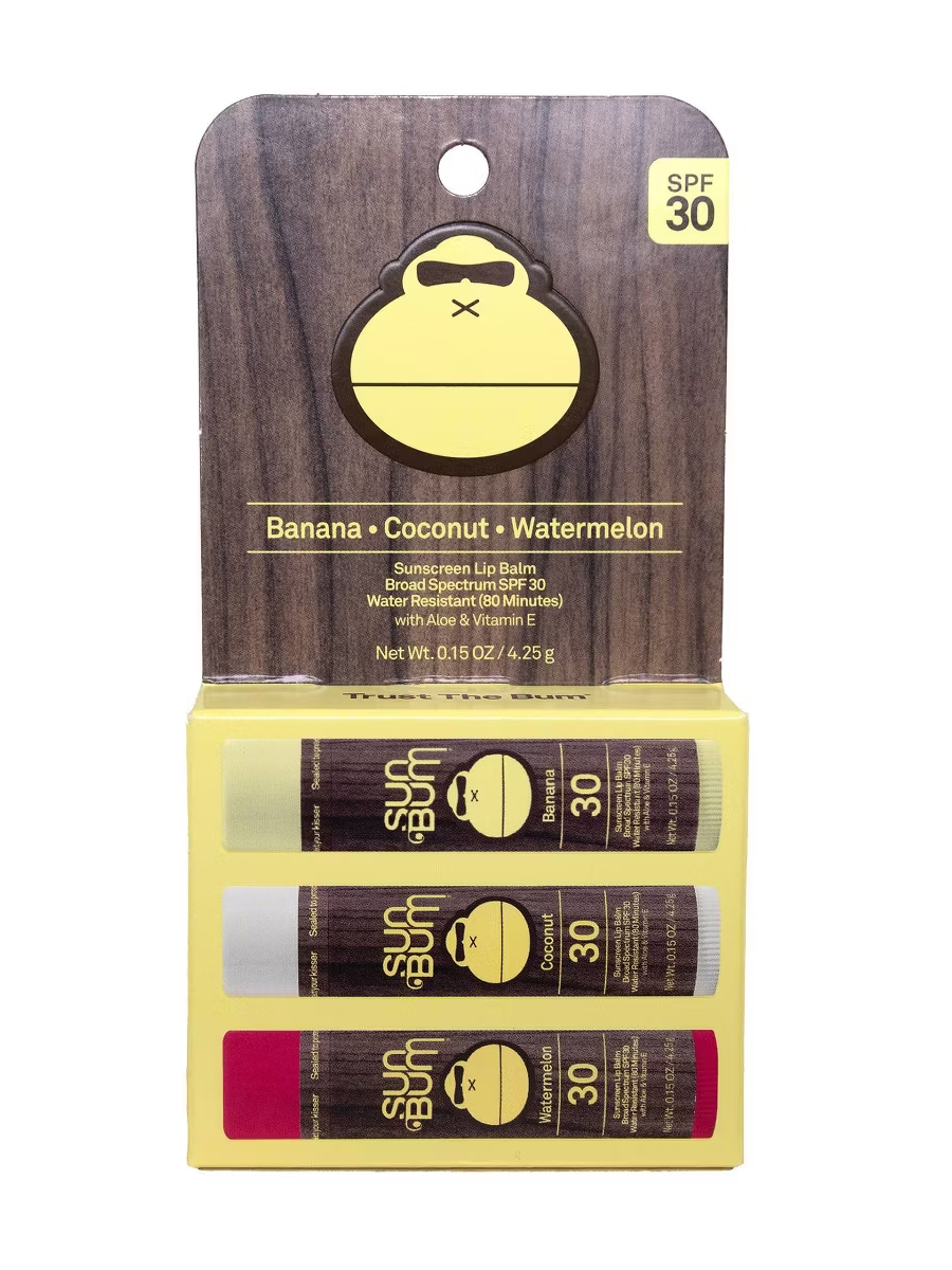 SUN BUM BÁLSAMO LABIAL FPS 30 3 UNIDADES