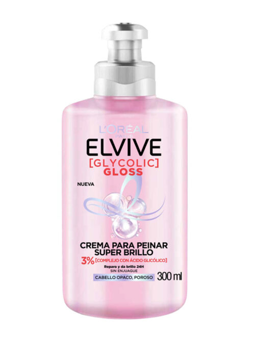 ELVIVE CREMA PARA PEINAR GLYCOLIC GLOSS 300ML