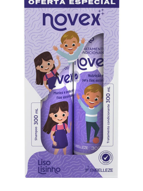 NOVEX LISO LISINHO KIT SHAMPOO Y ACONDICIONADOR 300ML