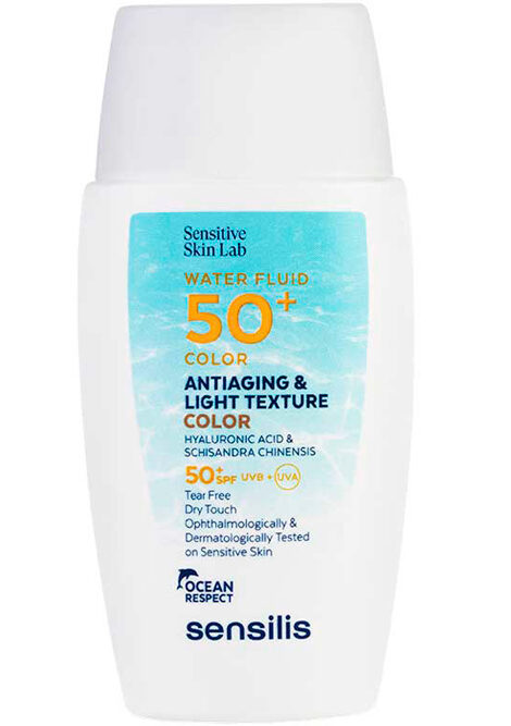 SENSILIS WATER FLUID SPF50+ ANTIEDAD FLUIDO FOTOPROTECTOR CON COLOR 40ML