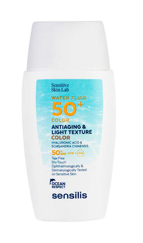 SENSILIS WATER FLUID SPF50+ ANTIEDAD FLUIDO FOTOPROTECTOR CON COLOR 40ML