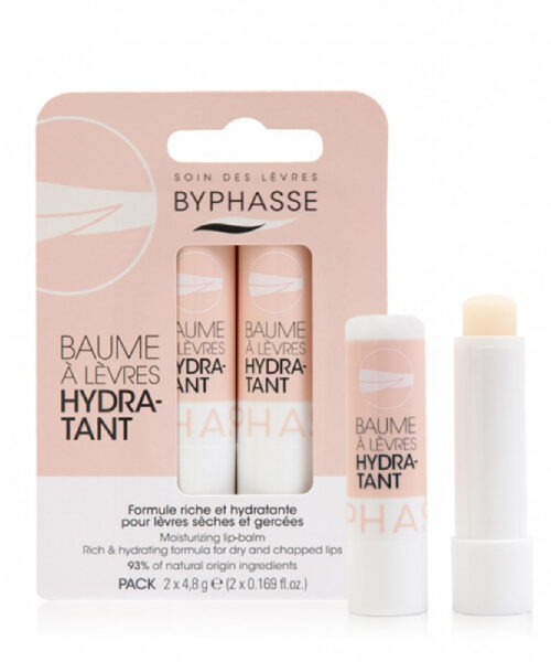 BYPHASSE BÁLSAMO LABIAL HIDRATANTE X2