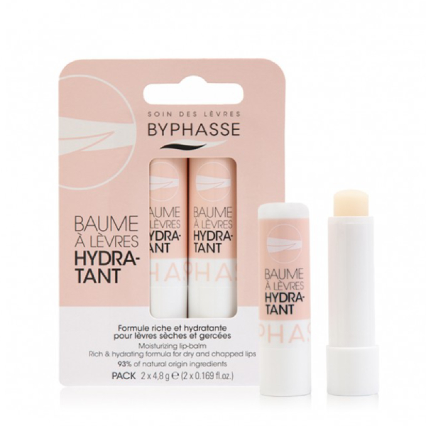 BYPHASSE BÁLSAMO LABIAL HIDRATANTE X2