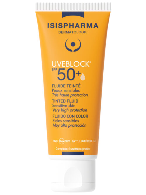 ISISPHARMA UVEBLOCK FLUIDO CON COLOR CLAIRE/LIGHT 50 FPS 40 ML