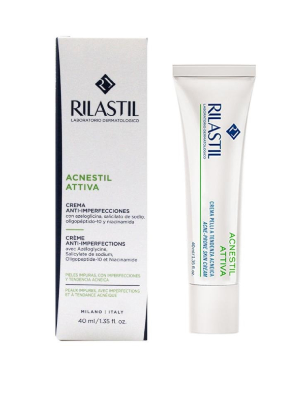 RILASTIL ACNESTIL CREMA ANTI-IMPERFECCIONES ATTIVA 40ML - Imagen 2
